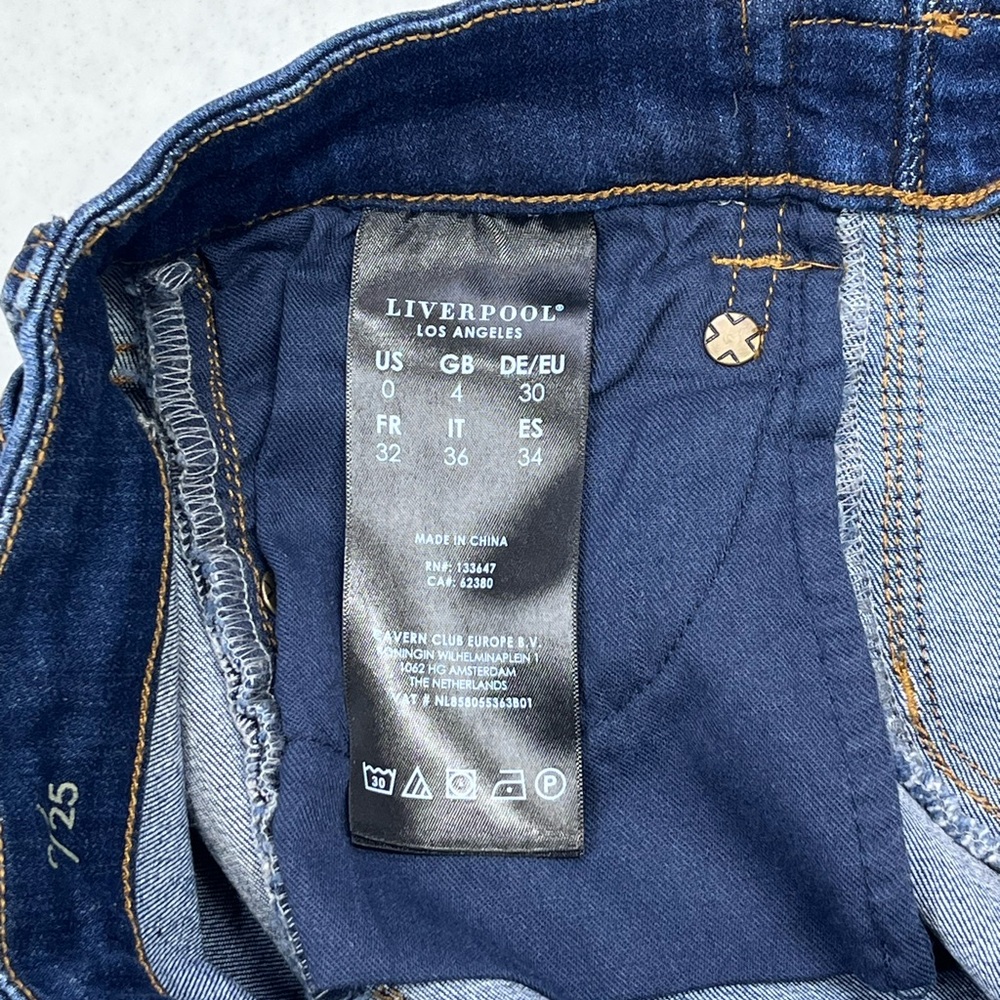 Liverpool Los Angeles Women’s Ankle Skinny Slip On Jeans. Size 0/25 - Picture 16 of 16